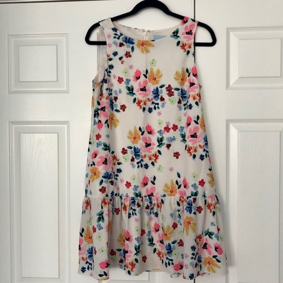Floral Print Drop Waist Dress- size 6 - Picture 4 of 8